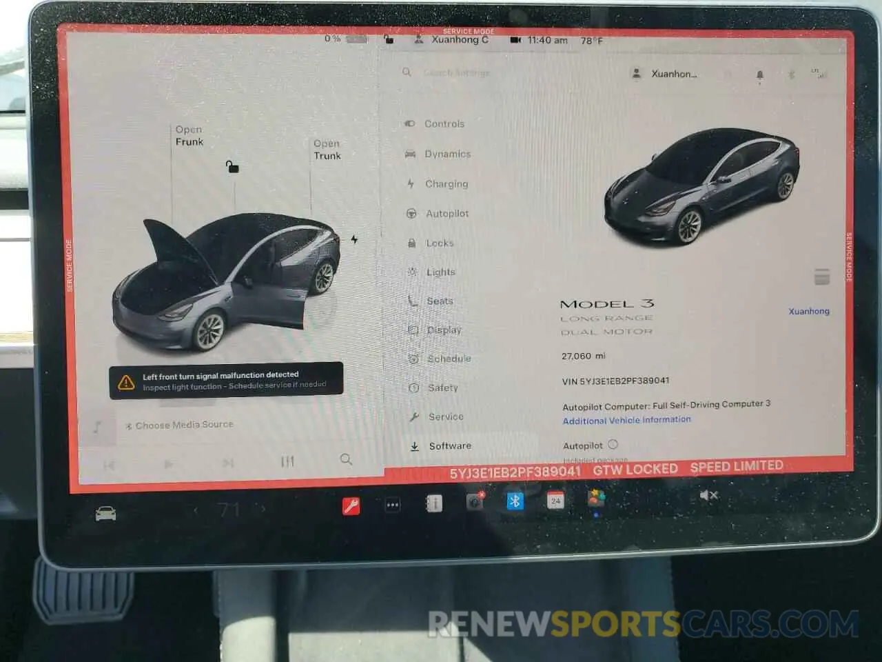 9 Photograph of a damaged car 5YJ3E1EB2PF389041 TESLA MODEL 3 2023