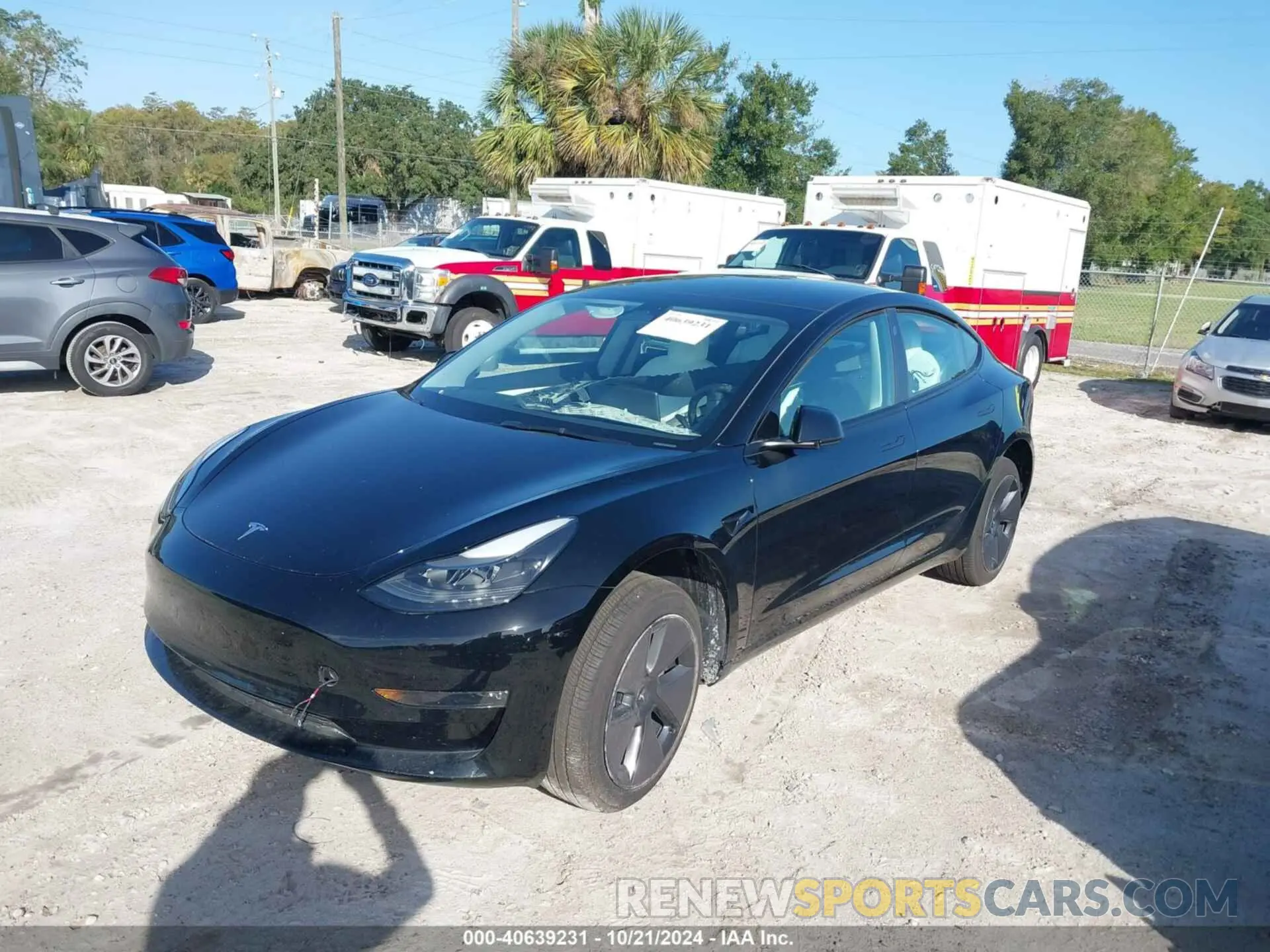 2 Photograph of a damaged car 5YJ3E1EB2PF389329 TESLA MODEL 3 2023