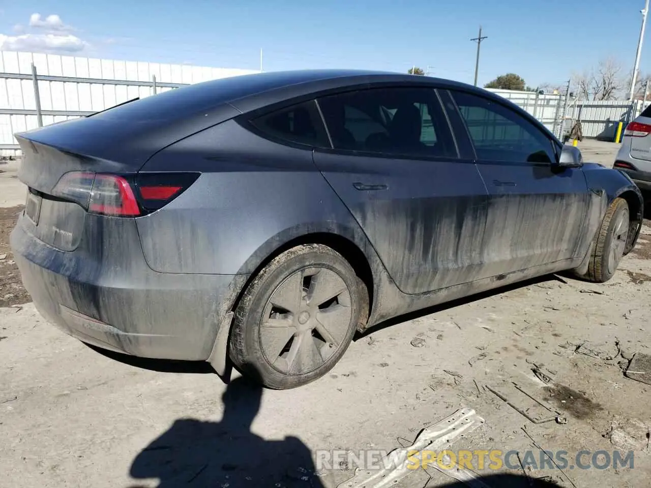 3 Photograph of a damaged car 5YJ3E1EB2PF392859 TESLA MODEL 3 2023