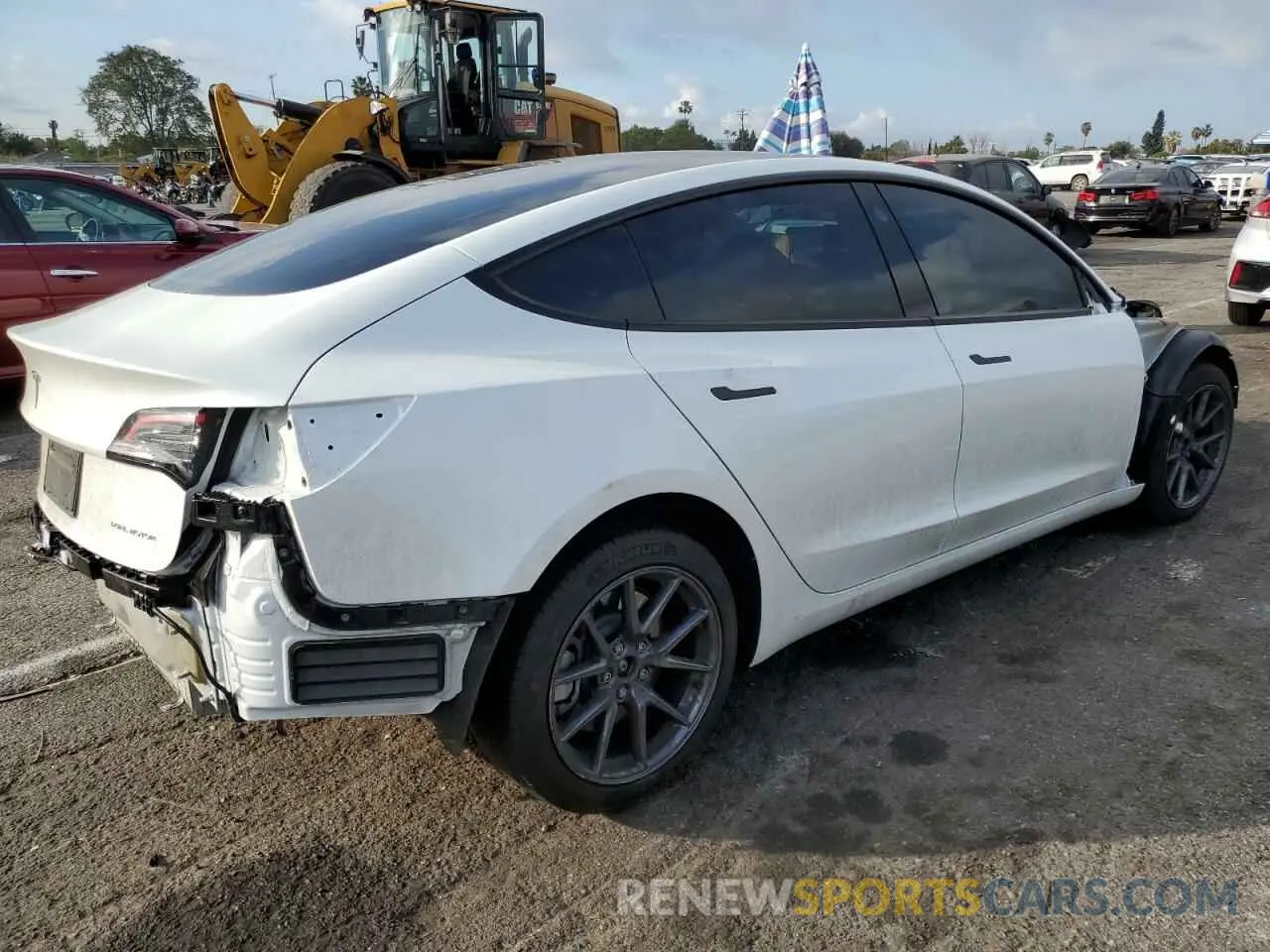 3 Photograph of a damaged car 5YJ3E1EB2PF603073 TESLA MODEL 3 2023