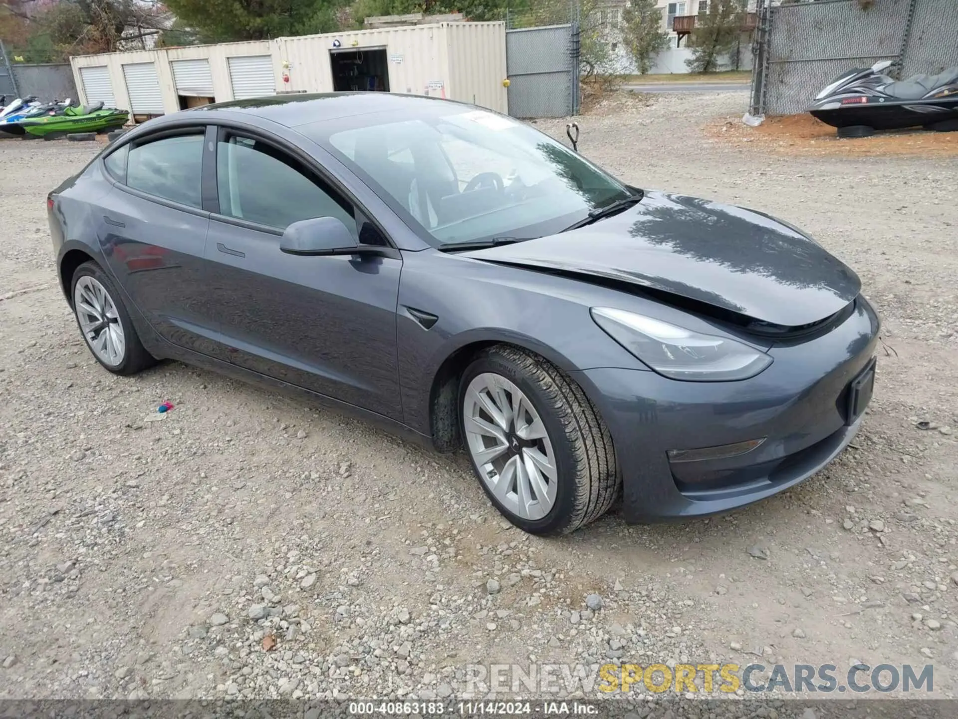 1 Photograph of a damaged car 5YJ3E1EB2PF686312 TESLA MODEL 3 2023