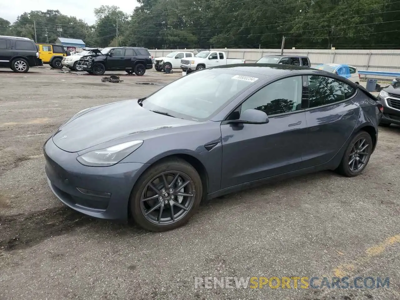 1 Photograph of a damaged car 5YJ3E1EB2PF688464 TESLA MODEL 3 2023