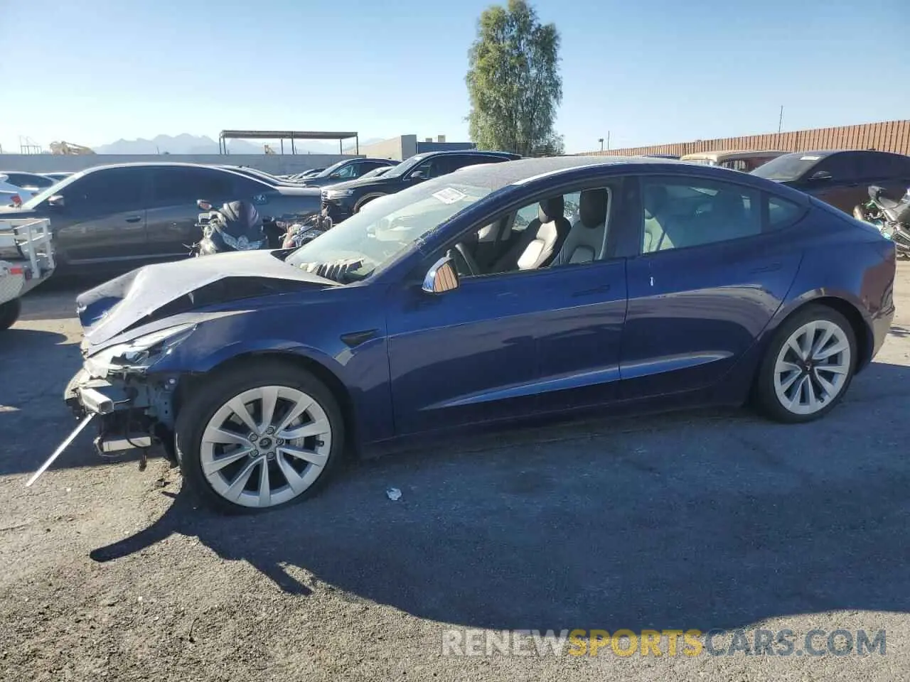 1 Photograph of a damaged car 5YJ3E1EB3PF386777 TESLA MODEL 3 2023
