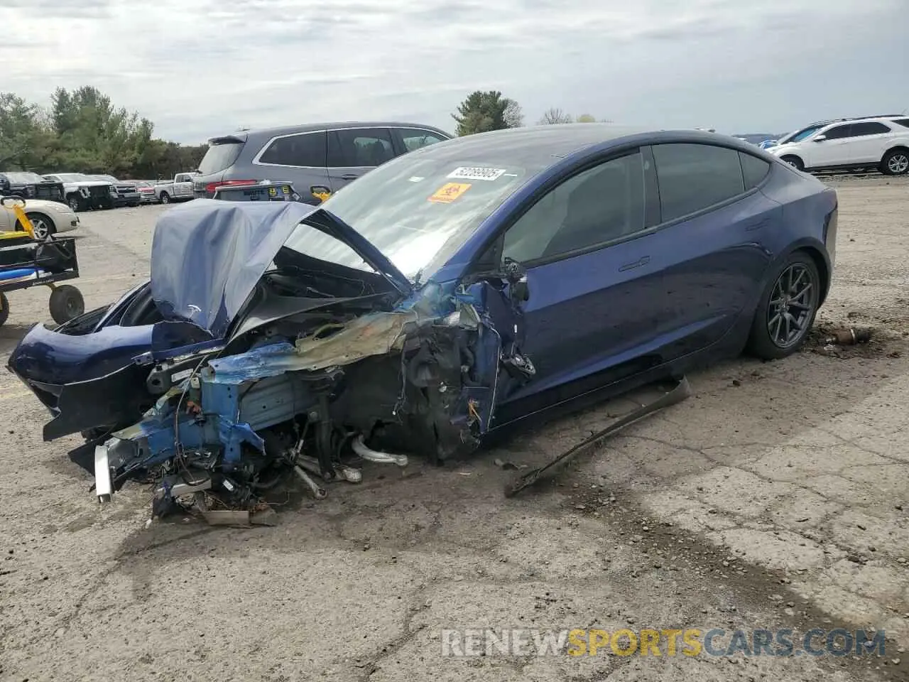 1 Photograph of a damaged car 5YJ3E1EB3PF390263 TESLA MODEL 3 2023