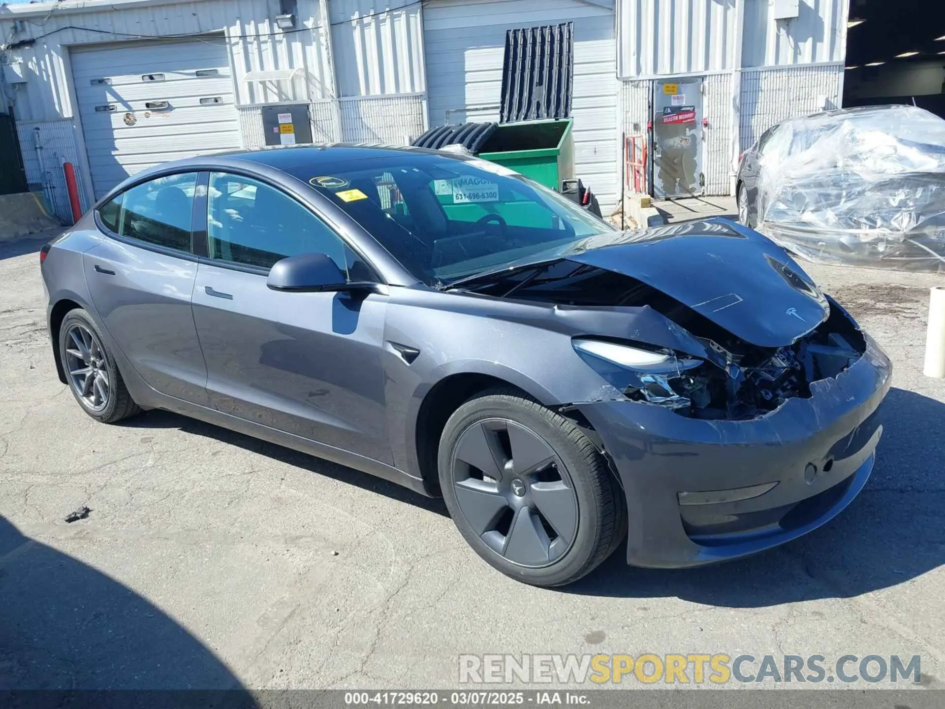 1 Photograph of a damaged car 5YJ3E1EB3PF415677 TESLA MODEL 3 2023
