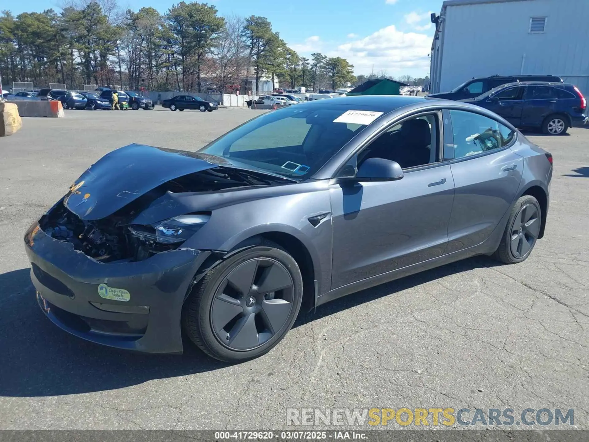 2 Photograph of a damaged car 5YJ3E1EB3PF415677 TESLA MODEL 3 2023