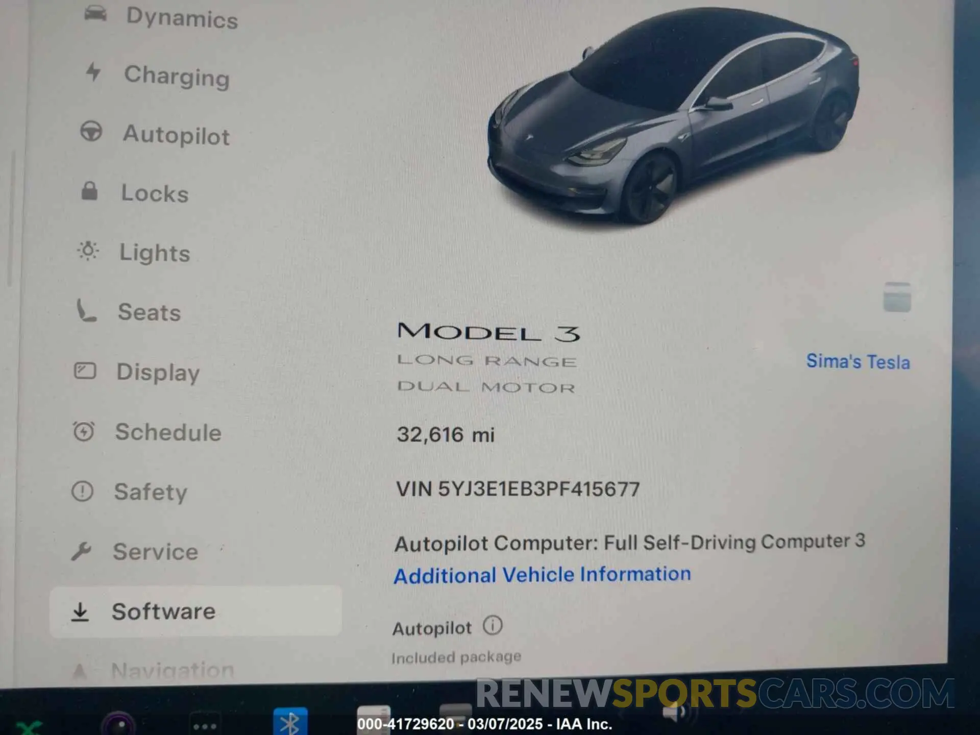 7 Photograph of a damaged car 5YJ3E1EB3PF415677 TESLA MODEL 3 2023