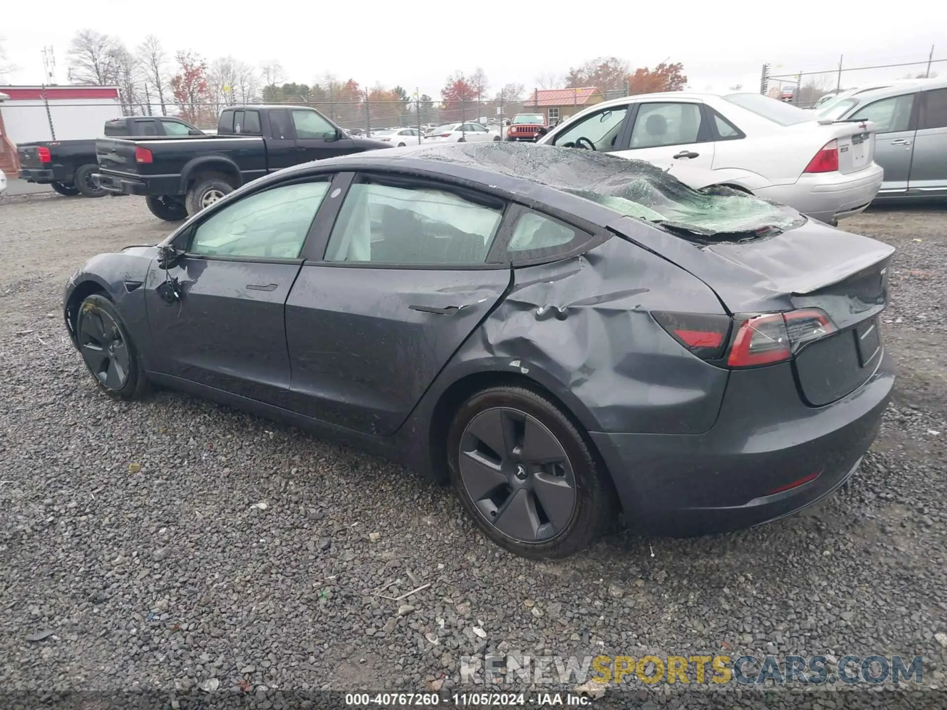 3 Photograph of a damaged car 5YJ3E1EB3PF595145 TESLA MODEL 3 2023