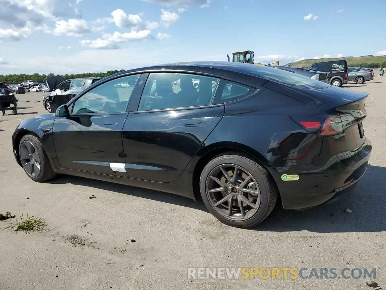2 Photograph of a damaged car 5YJ3E1EB3PF595954 TESLA MODEL 3 2023