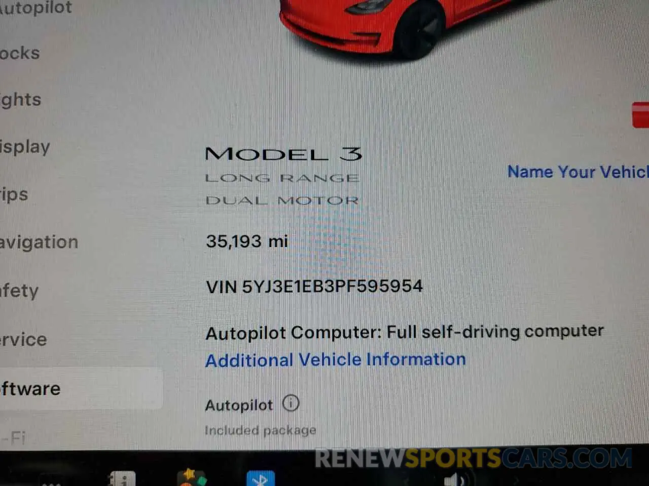 9 Photograph of a damaged car 5YJ3E1EB3PF595954 TESLA MODEL 3 2023