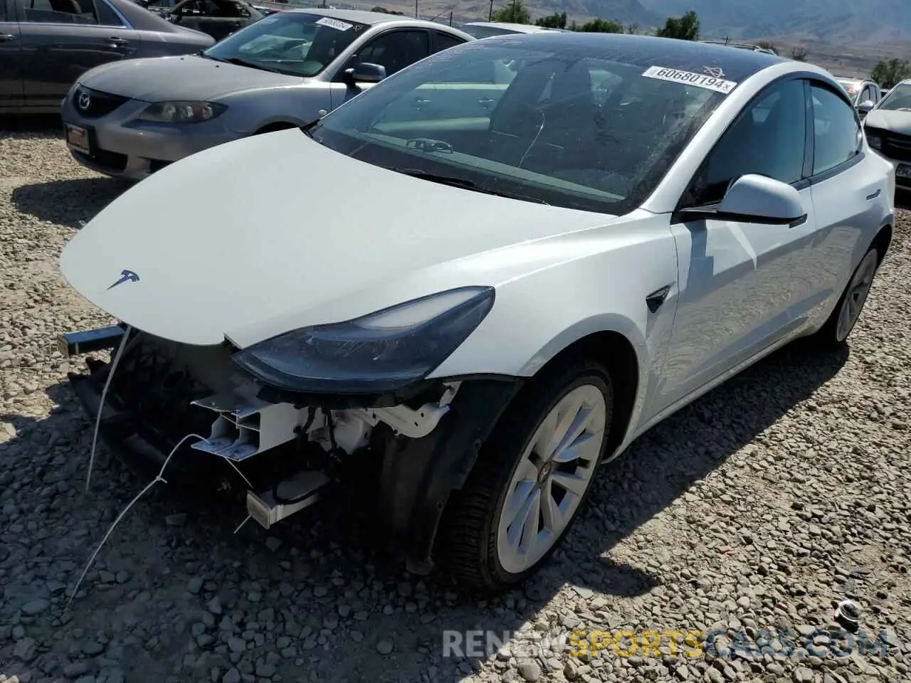 1 Photograph of a damaged car 5YJ3E1EB3PF608248 TESLA MODEL 3 2023