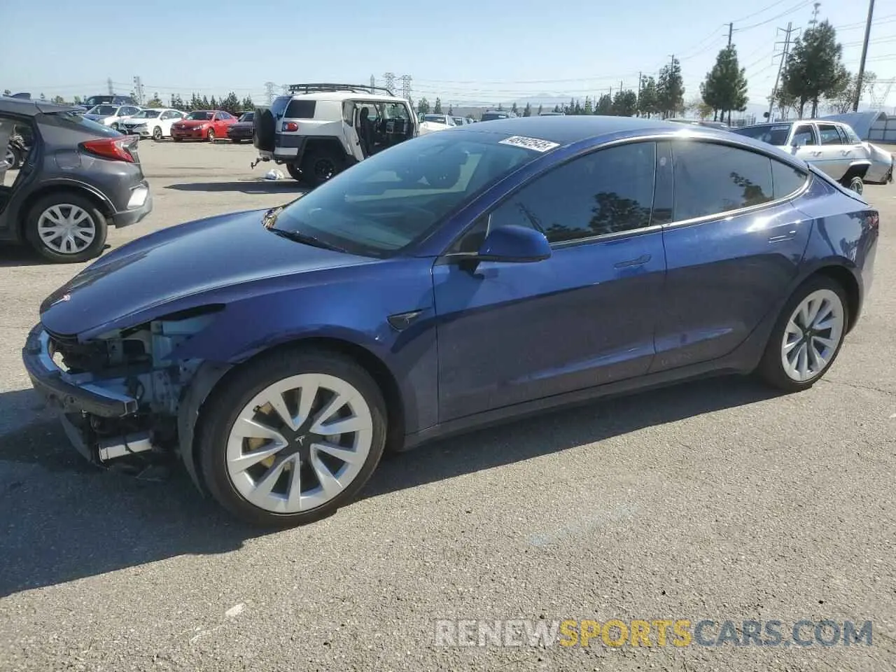 1 Photograph of a damaged car 5YJ3E1EB3PF633070 TESLA MODEL 3 2023