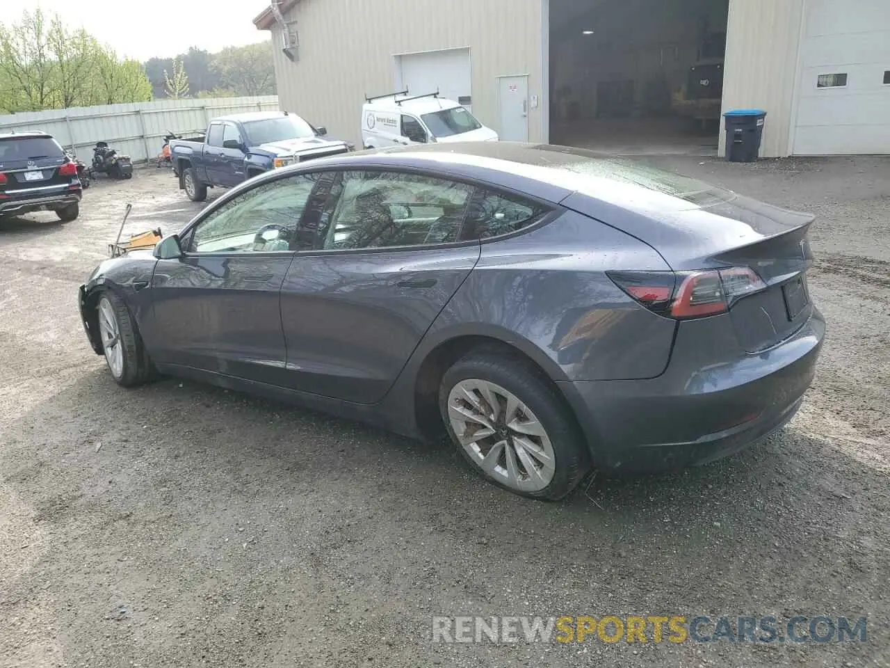 2 Photograph of a damaged car 5YJ3E1EB3PF670524 TESLA MODEL 3 2023