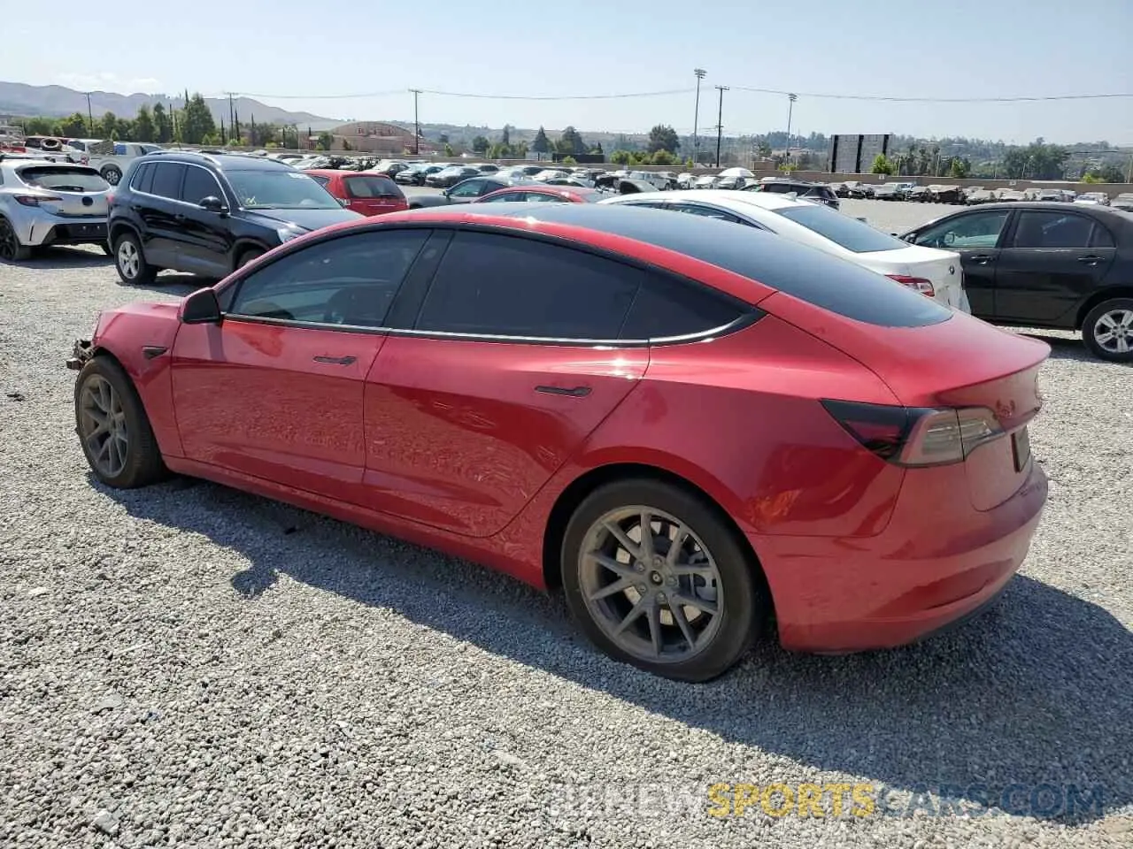 2 Photograph of a damaged car 5YJ3E1EB3PF690854 TESLA MODEL 3 2023