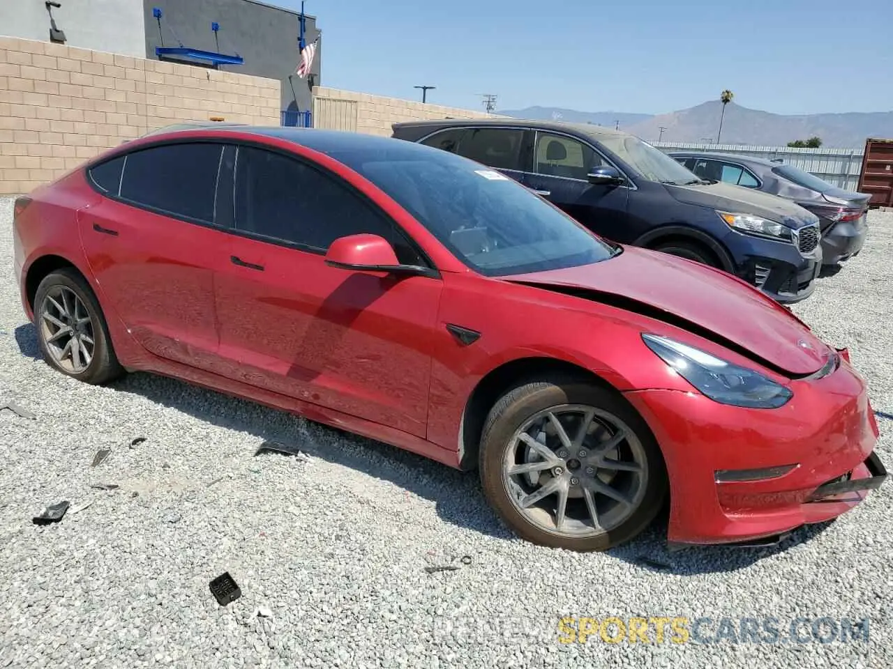 4 Photograph of a damaged car 5YJ3E1EB3PF690854 TESLA MODEL 3 2023