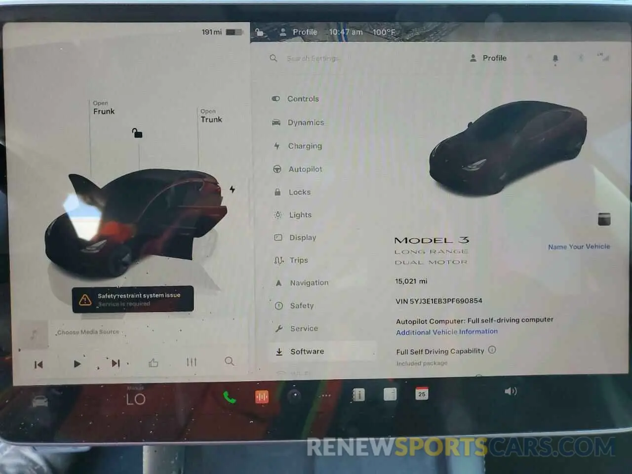 9 Photograph of a damaged car 5YJ3E1EB3PF690854 TESLA MODEL 3 2023