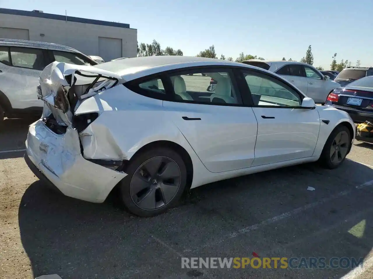 3 Photograph of a damaged car 5YJ3E1EB4PF598863 TESLA MODEL 3 2023