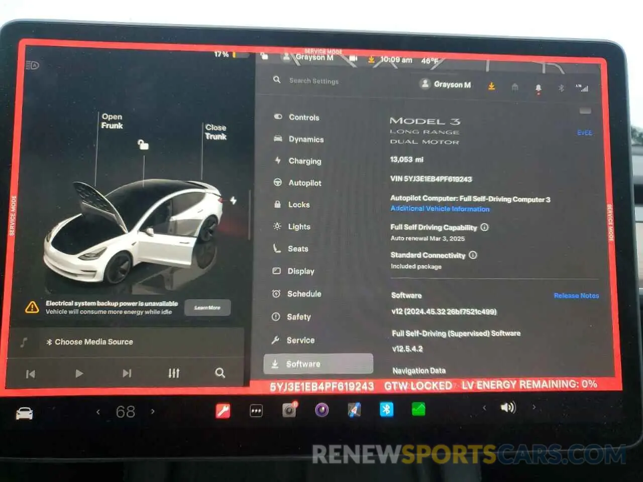 9 Photograph of a damaged car 5YJ3E1EB4PF619243 TESLA MODEL 3 2023
