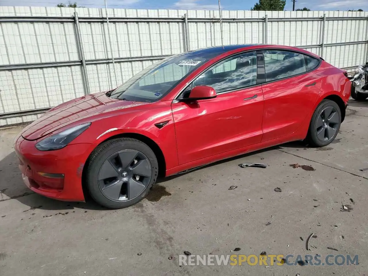 1 Photograph of a damaged car 5YJ3E1EB4PF662478 TESLA MODEL 3 2023