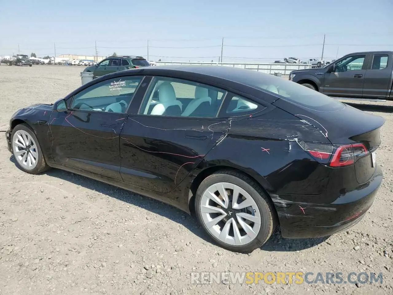 2 Photograph of a damaged car 5YJ3E1EB4PF662688 TESLA MODEL 3 2023