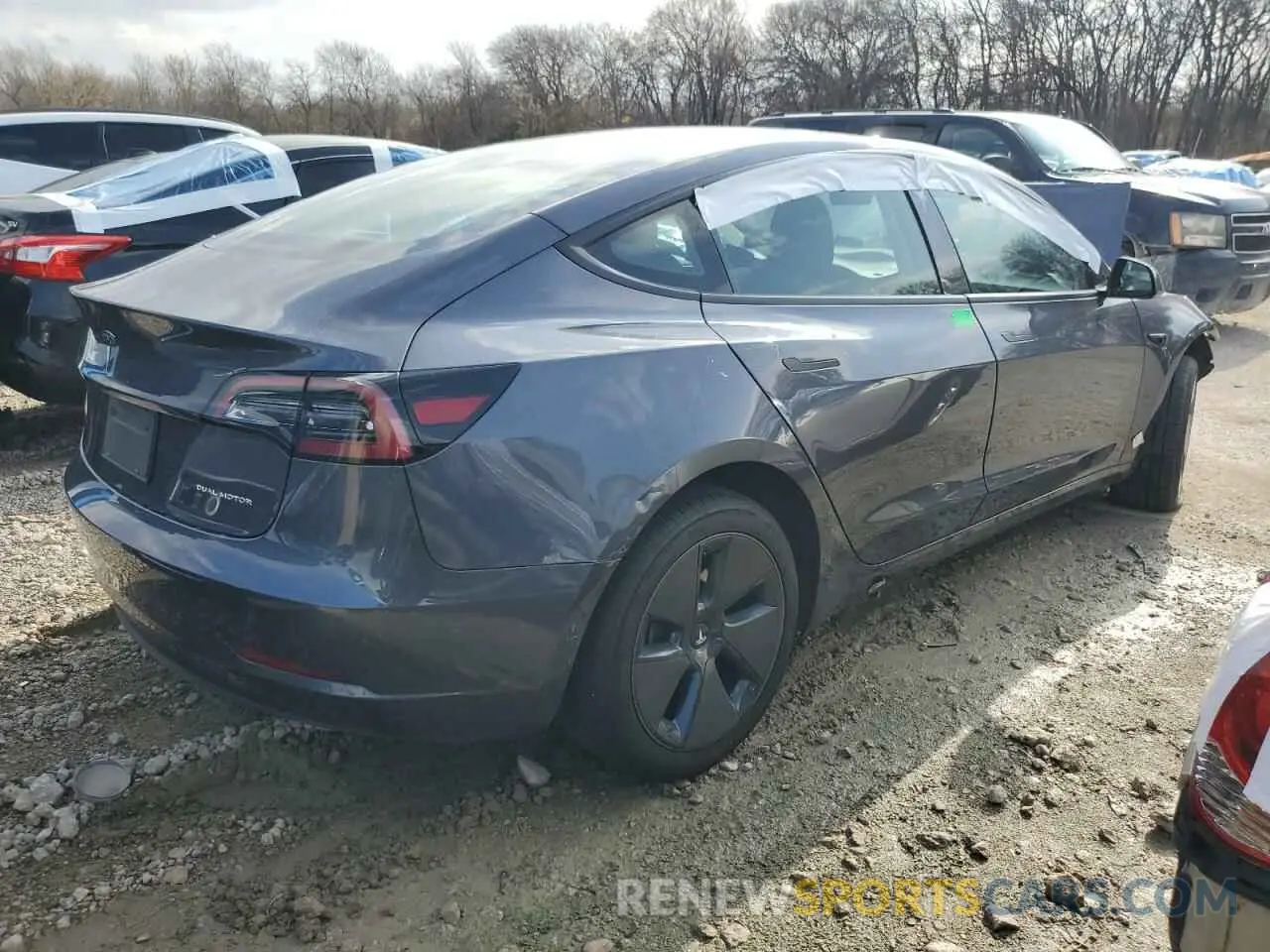 3 Photograph of a damaged car 5YJ3E1EB4PF665896 TESLA MODEL 3 2023