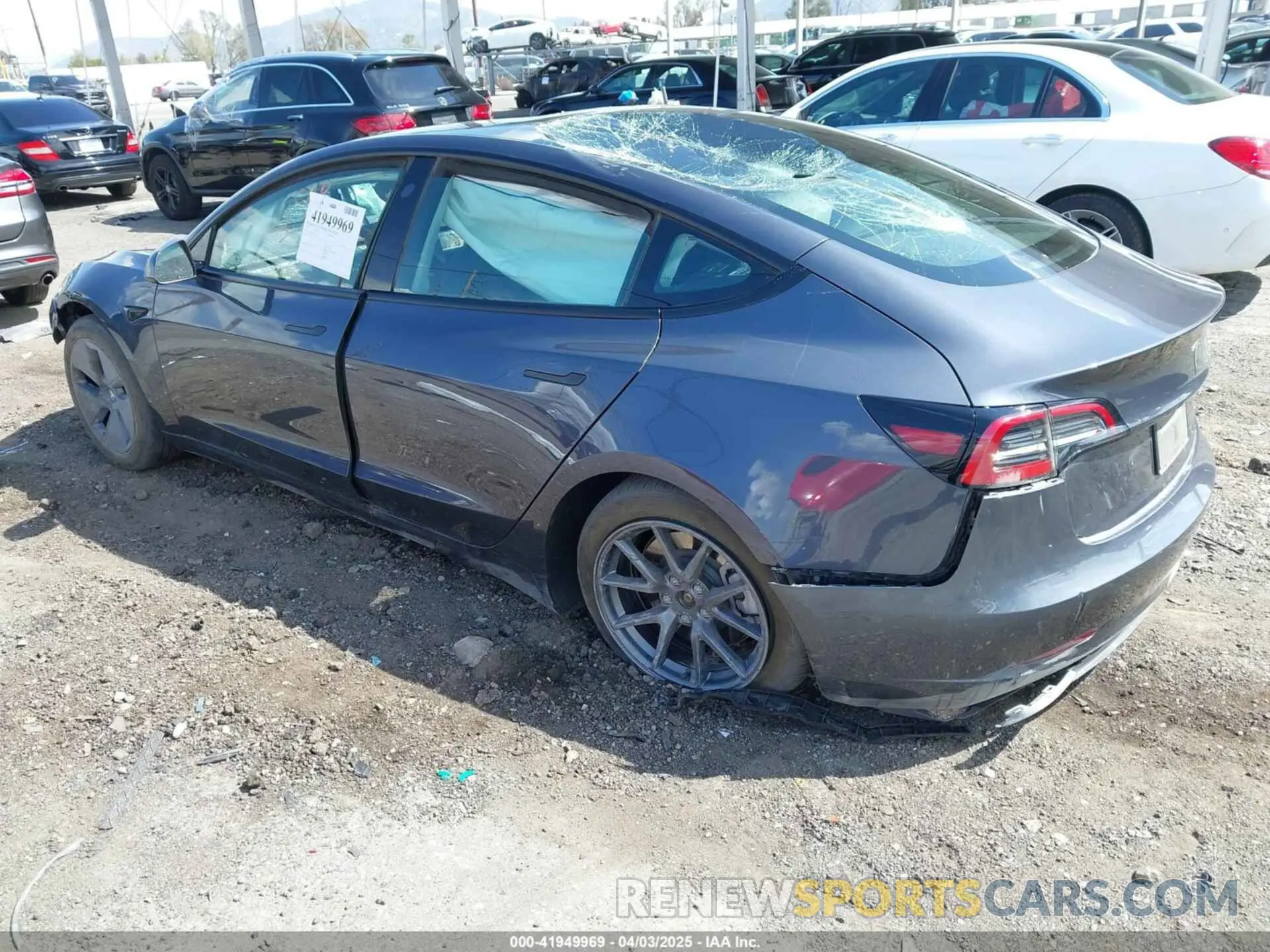 3 Photograph of a damaged car 5YJ3E1EB4PF715776 TESLA MODEL 3 2023