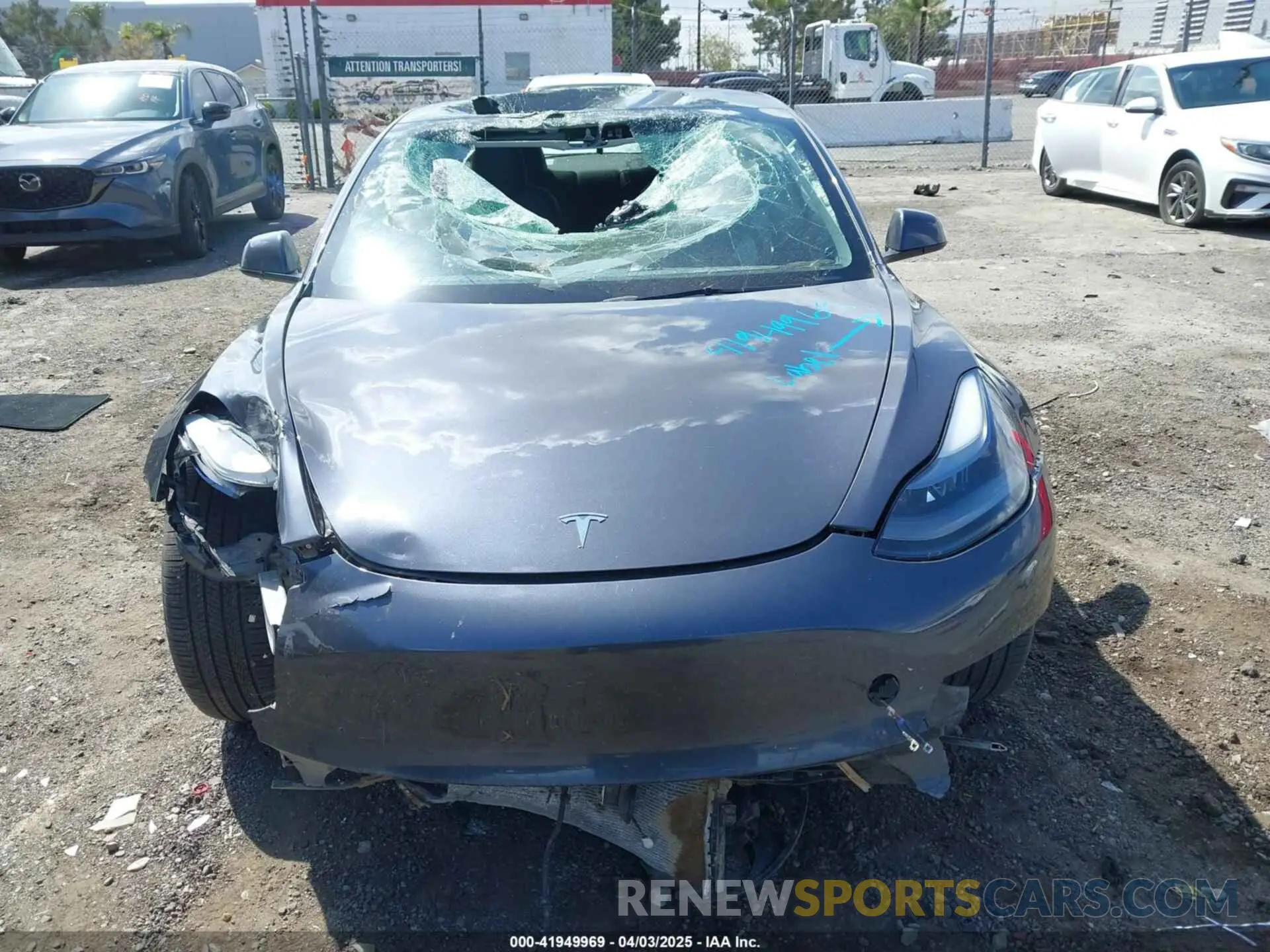 6 Photograph of a damaged car 5YJ3E1EB4PF715776 TESLA MODEL 3 2023