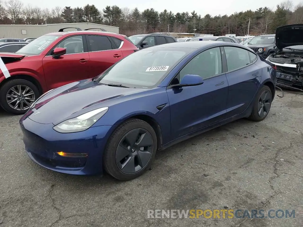 1 Photograph of a damaged car 5YJ3E1EB5PF390099 TESLA MODEL 3 2023
