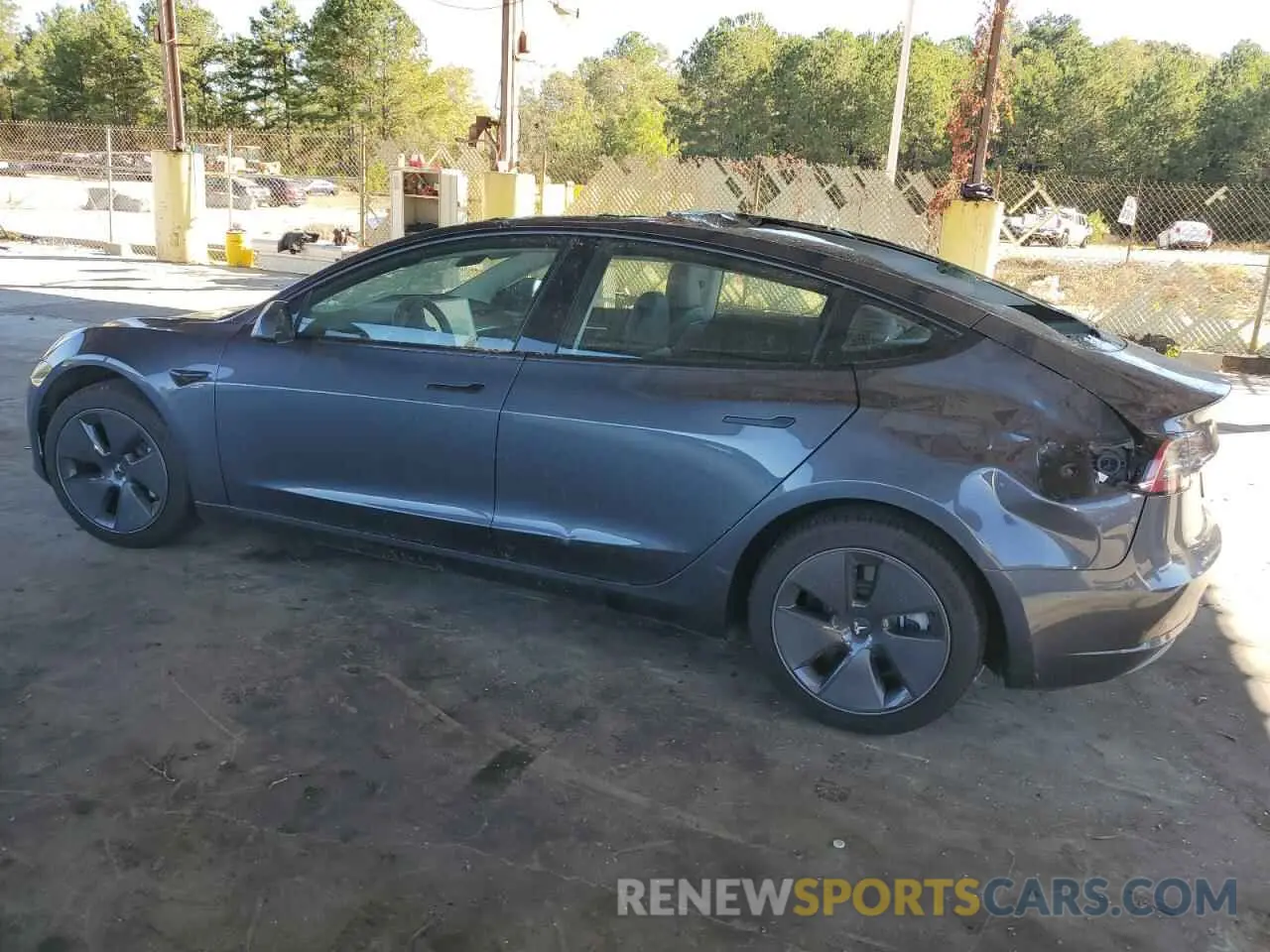 2 Photograph of a damaged car 5YJ3E1EB5PF593316 TESLA MODEL 3 2023