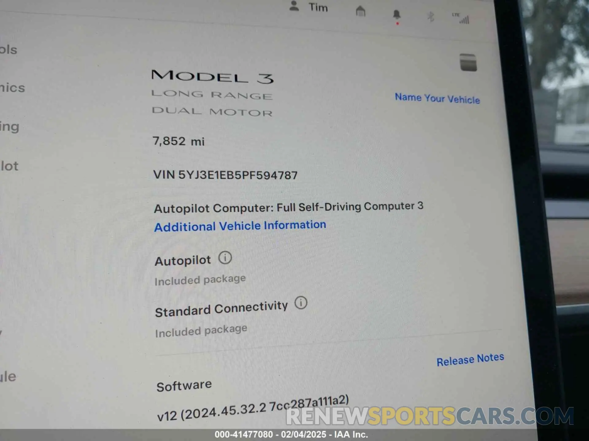 7 Photograph of a damaged car 5YJ3E1EB5PF594787 TESLA MODEL 3 2023