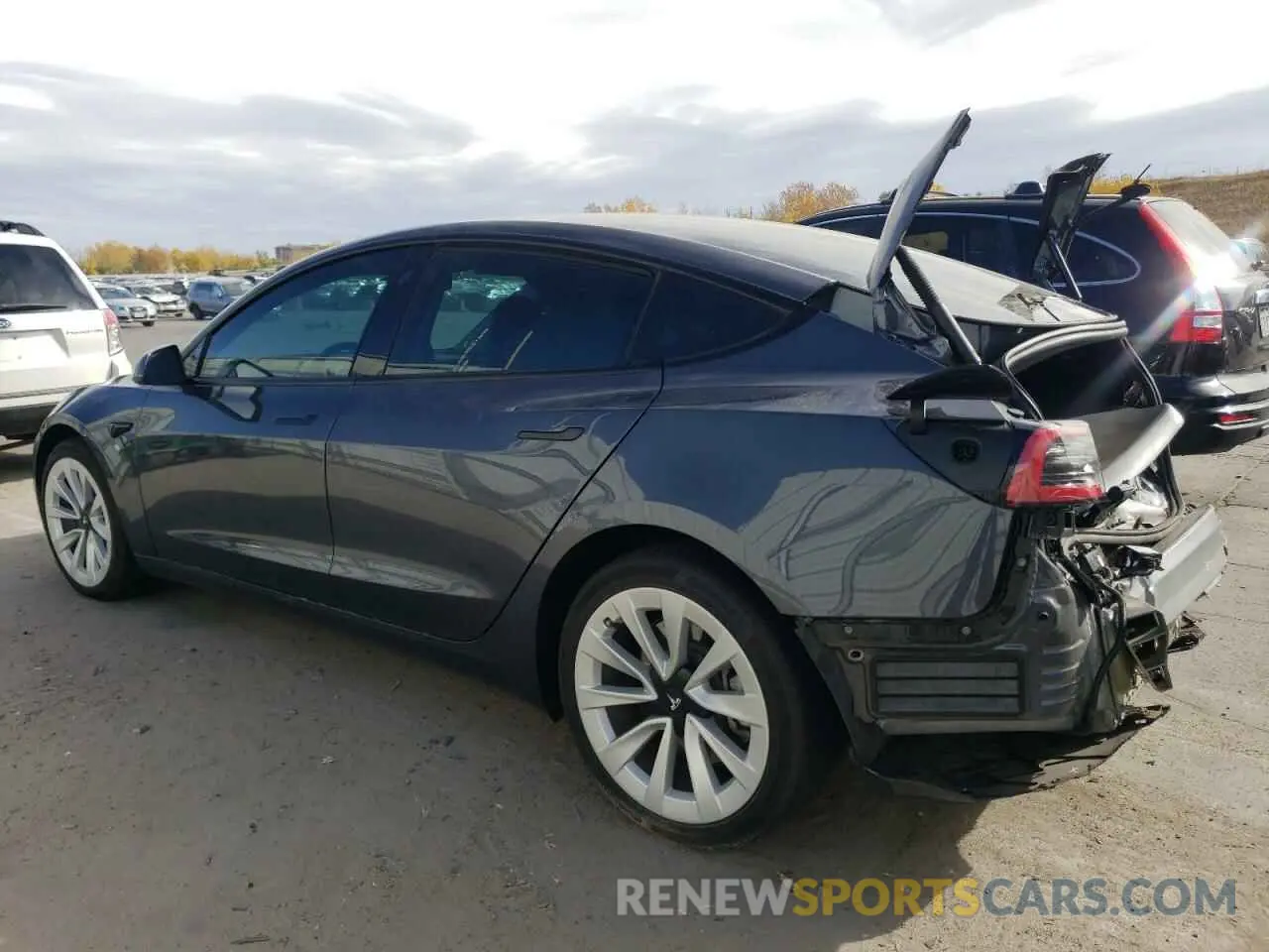 2 Photograph of a damaged car 5YJ3E1EB5PF636231 TESLA MODEL 3 2023