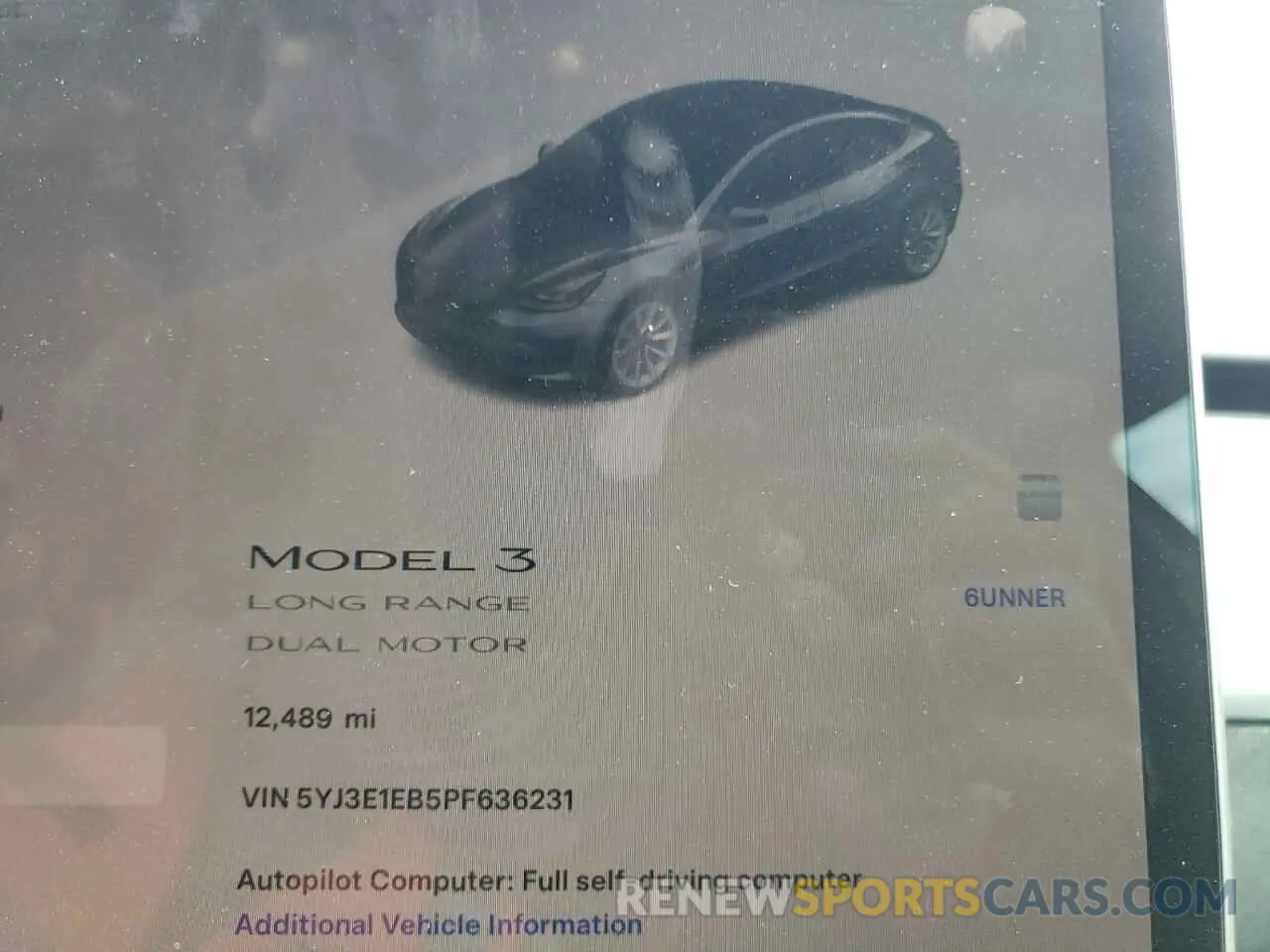 9 Photograph of a damaged car 5YJ3E1EB5PF636231 TESLA MODEL 3 2023