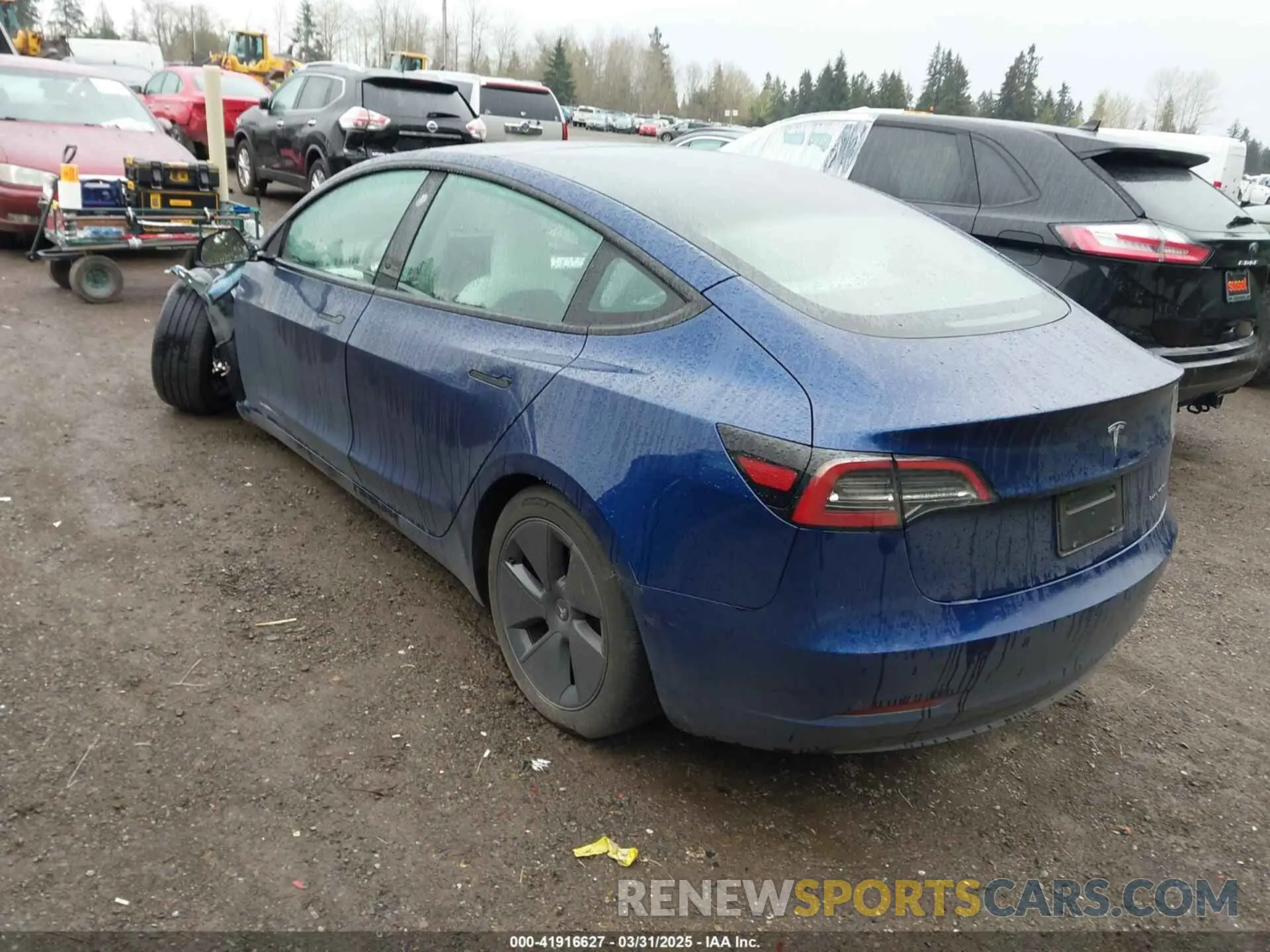 3 Photograph of a damaged car 5YJ3E1EB5PF704463 TESLA MODEL 3 2023
