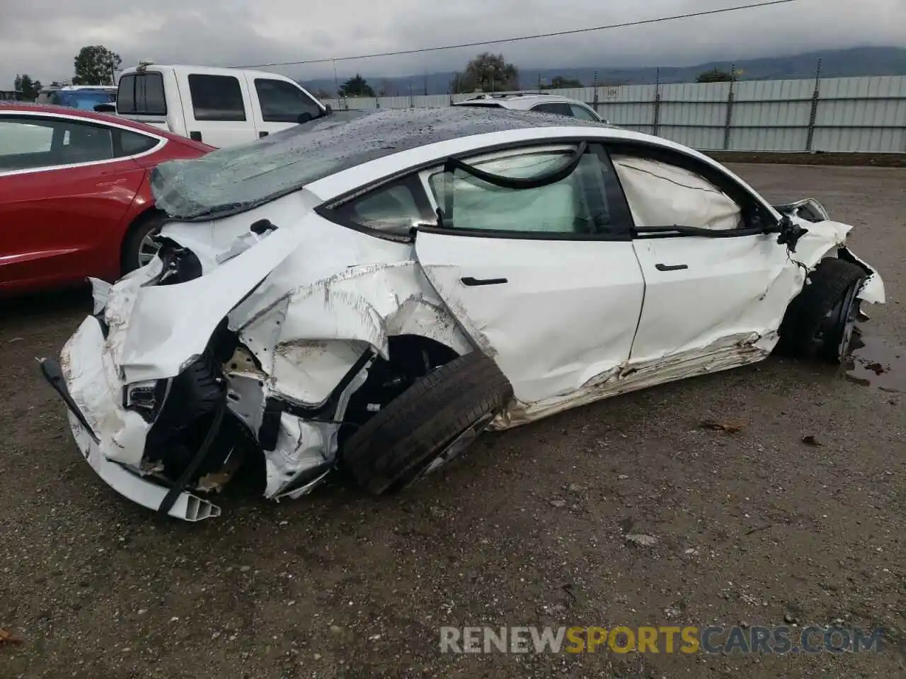 3 Photograph of a damaged car 5YJ3E1EB6PF387597 TESLA MODEL 3 2023