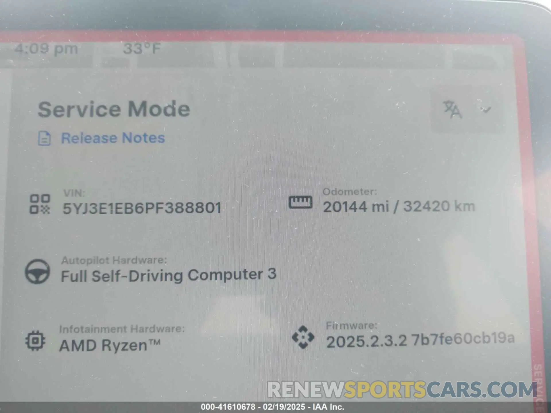 7 Photograph of a damaged car 5YJ3E1EB6PF388801 TESLA MODEL 3 2023
