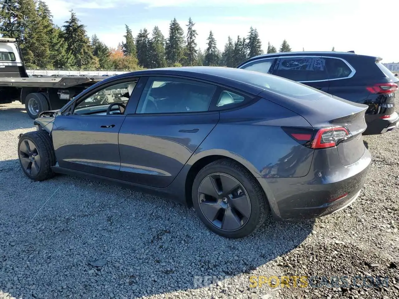 2 Photograph of a damaged car 5YJ3E1EB6PF591574 TESLA MODEL 3 2023