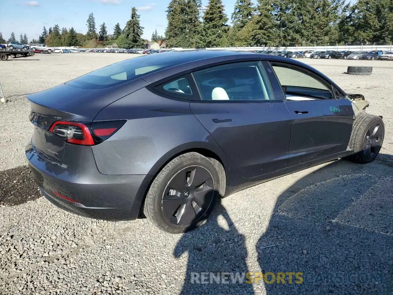 3 Photograph of a damaged car 5YJ3E1EB6PF591574 TESLA MODEL 3 2023