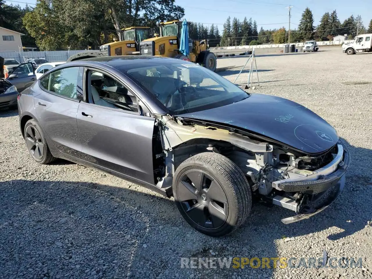 4 Photograph of a damaged car 5YJ3E1EB6PF591574 TESLA MODEL 3 2023