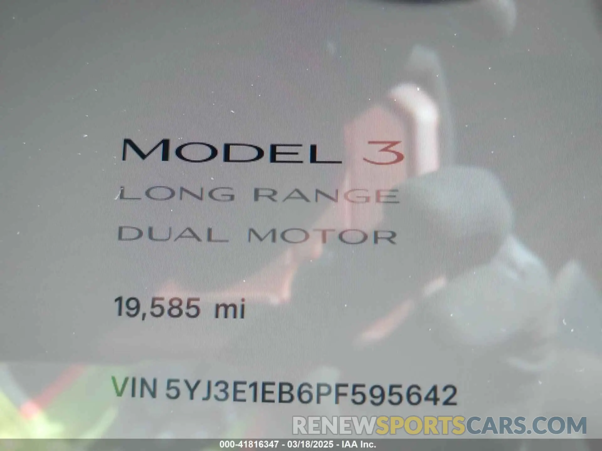 15 Photograph of a damaged car 5YJ3E1EB6PF595642 TESLA MODEL 3 2023