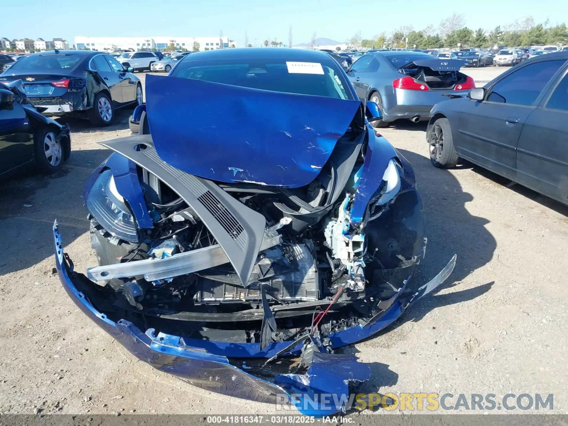 6 Photograph of a damaged car 5YJ3E1EB6PF595642 TESLA MODEL 3 2023