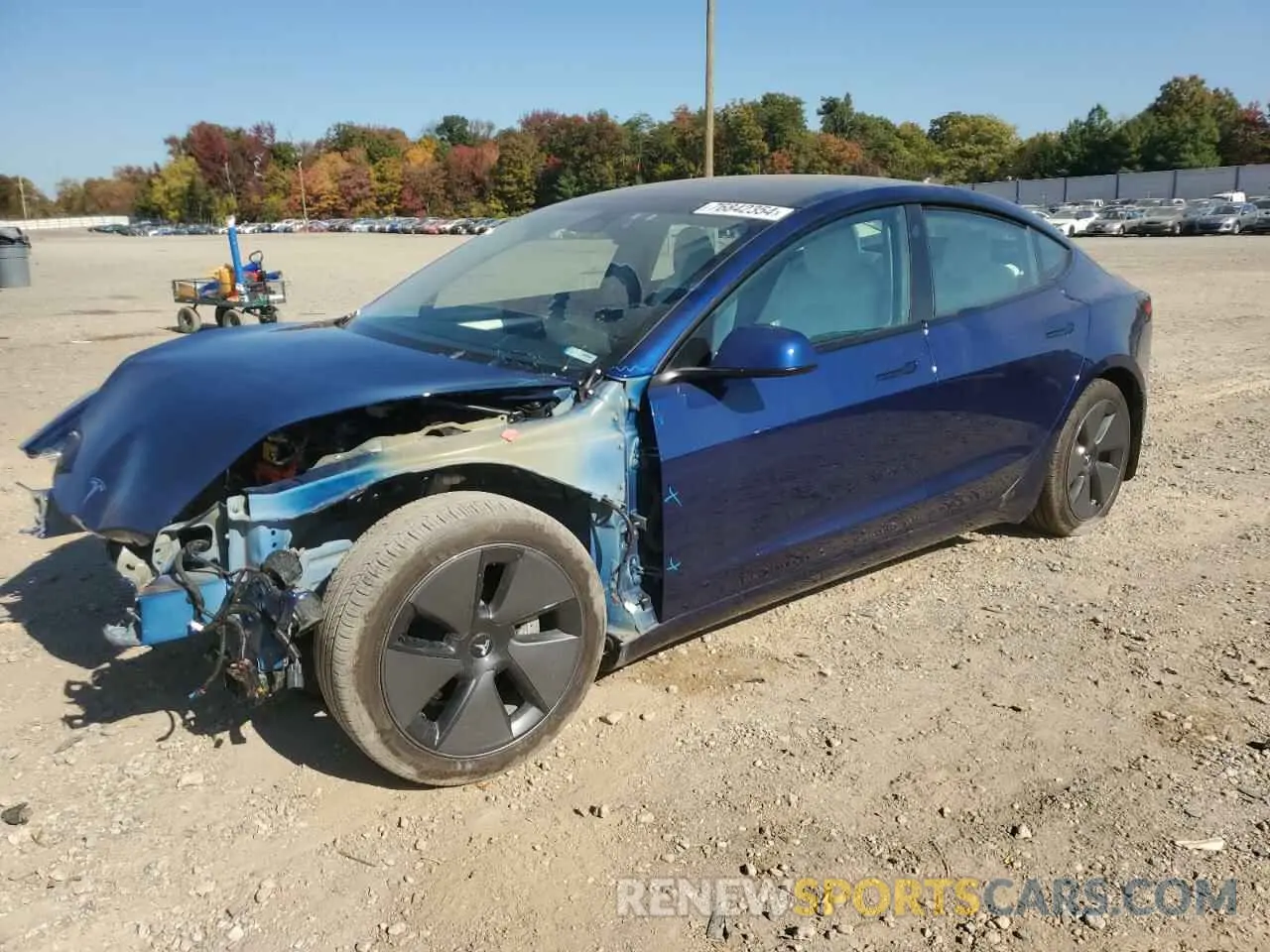 1 Photograph of a damaged car 5YJ3E1EB6PF611046 TESLA MODEL 3 2023