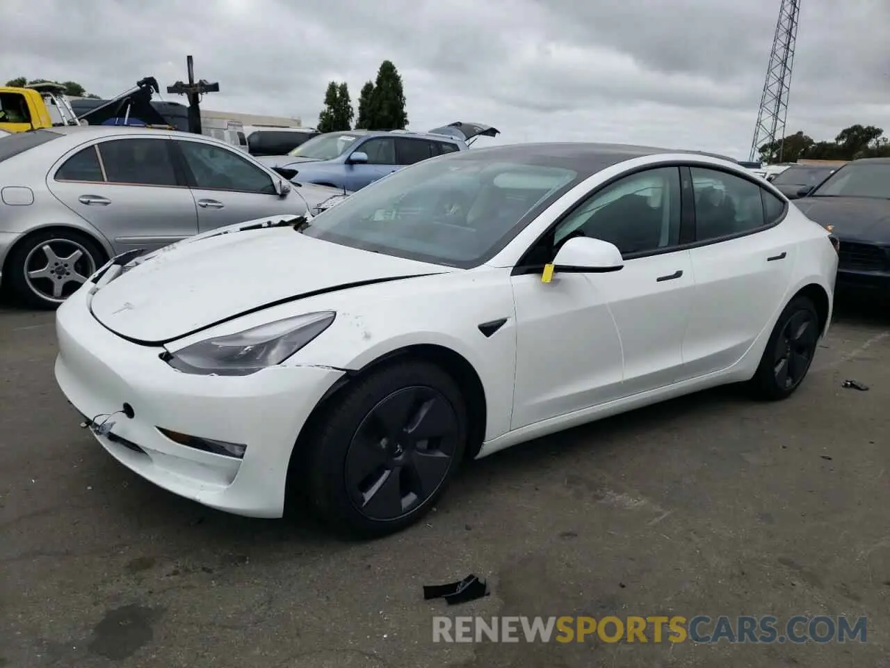 1 Photograph of a damaged car 5YJ3E1EB7PF388192 TESLA MODEL 3 2023