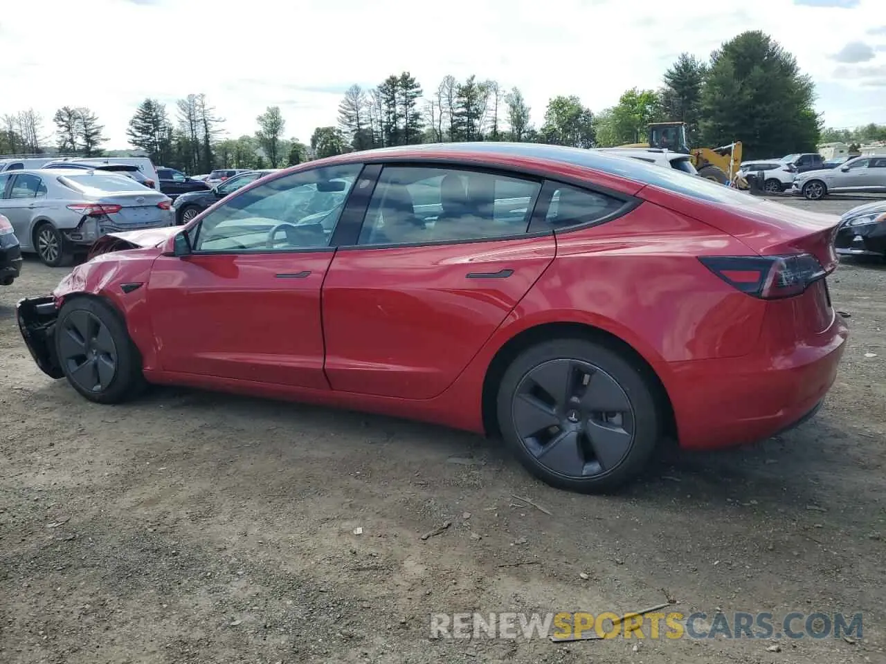 2 Photograph of a damaged car 5YJ3E1EB7PF390122 TESLA MODEL 3 2023