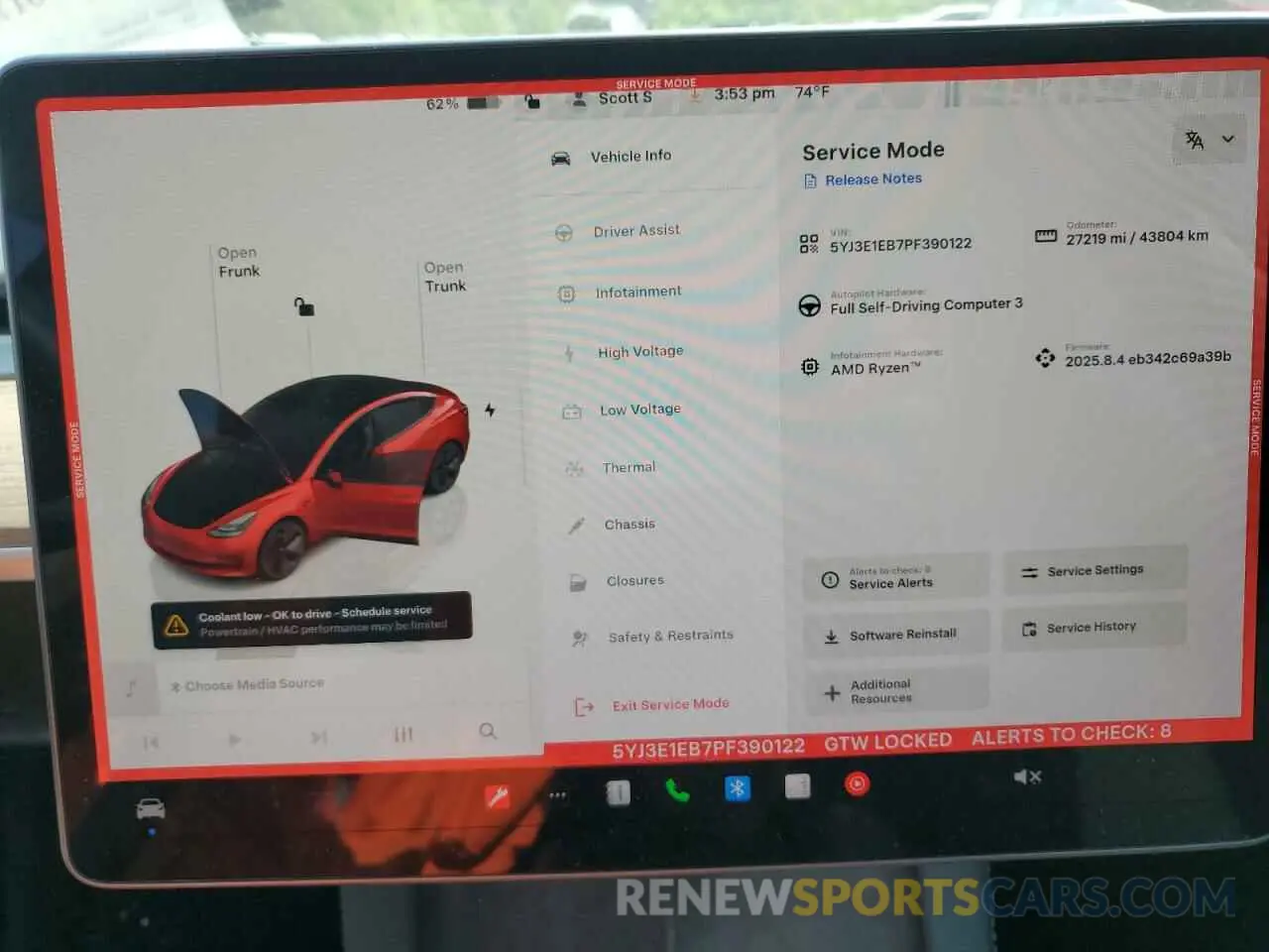 9 Photograph of a damaged car 5YJ3E1EB7PF390122 TESLA MODEL 3 2023