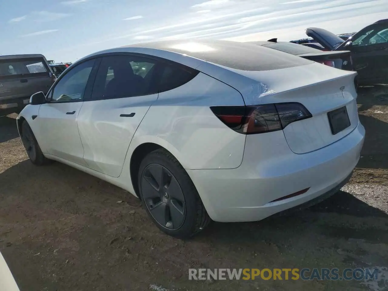 2 Photograph of a damaged car 5YJ3E1EB7PF393442 TESLA MODEL 3 2023