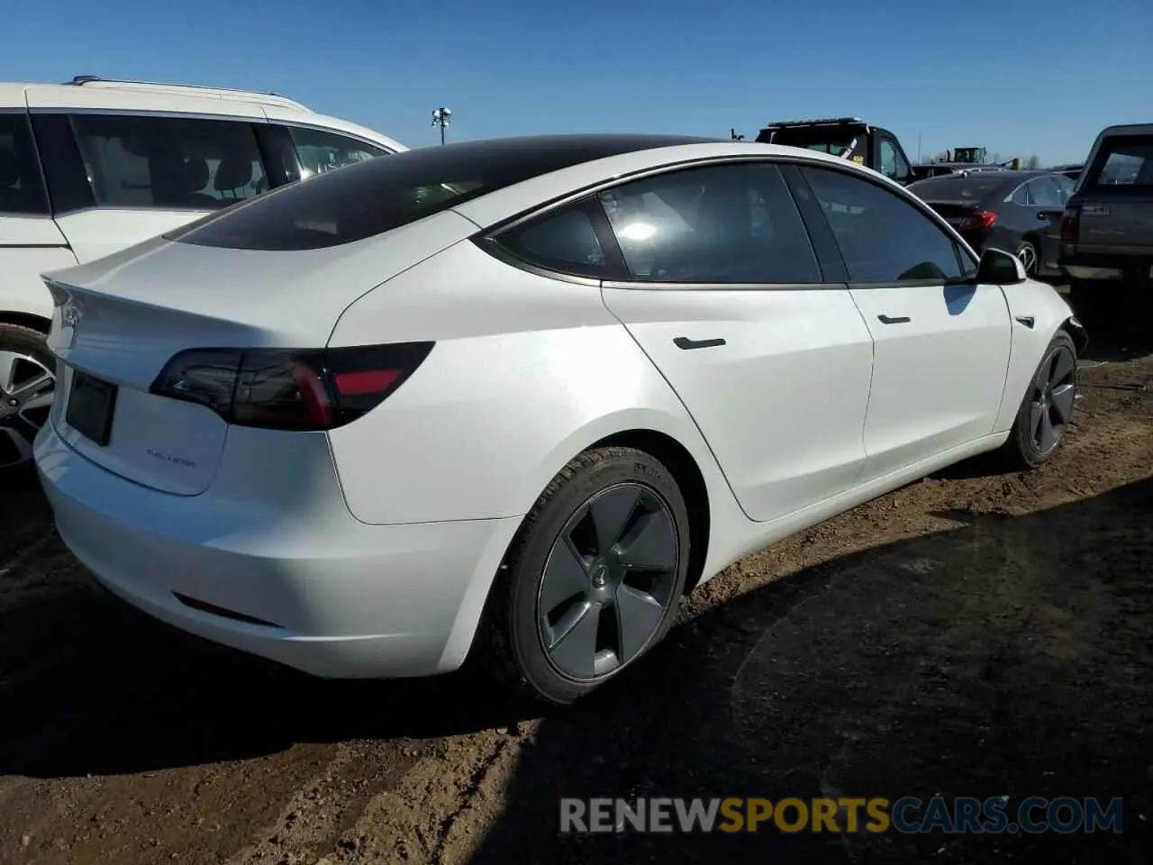 3 Photograph of a damaged car 5YJ3E1EB7PF393442 TESLA MODEL 3 2023
