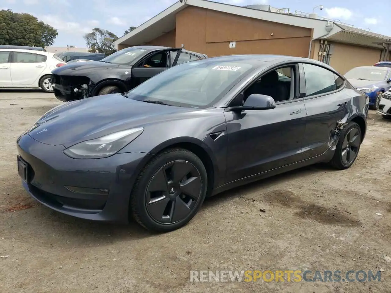 1 Photograph of a damaged car 5YJ3E1EB7PF454496 TESLA MODEL 3 2023