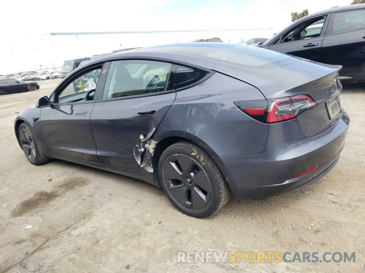 2 Photograph of a damaged car 5YJ3E1EB7PF454496 TESLA MODEL 3 2023