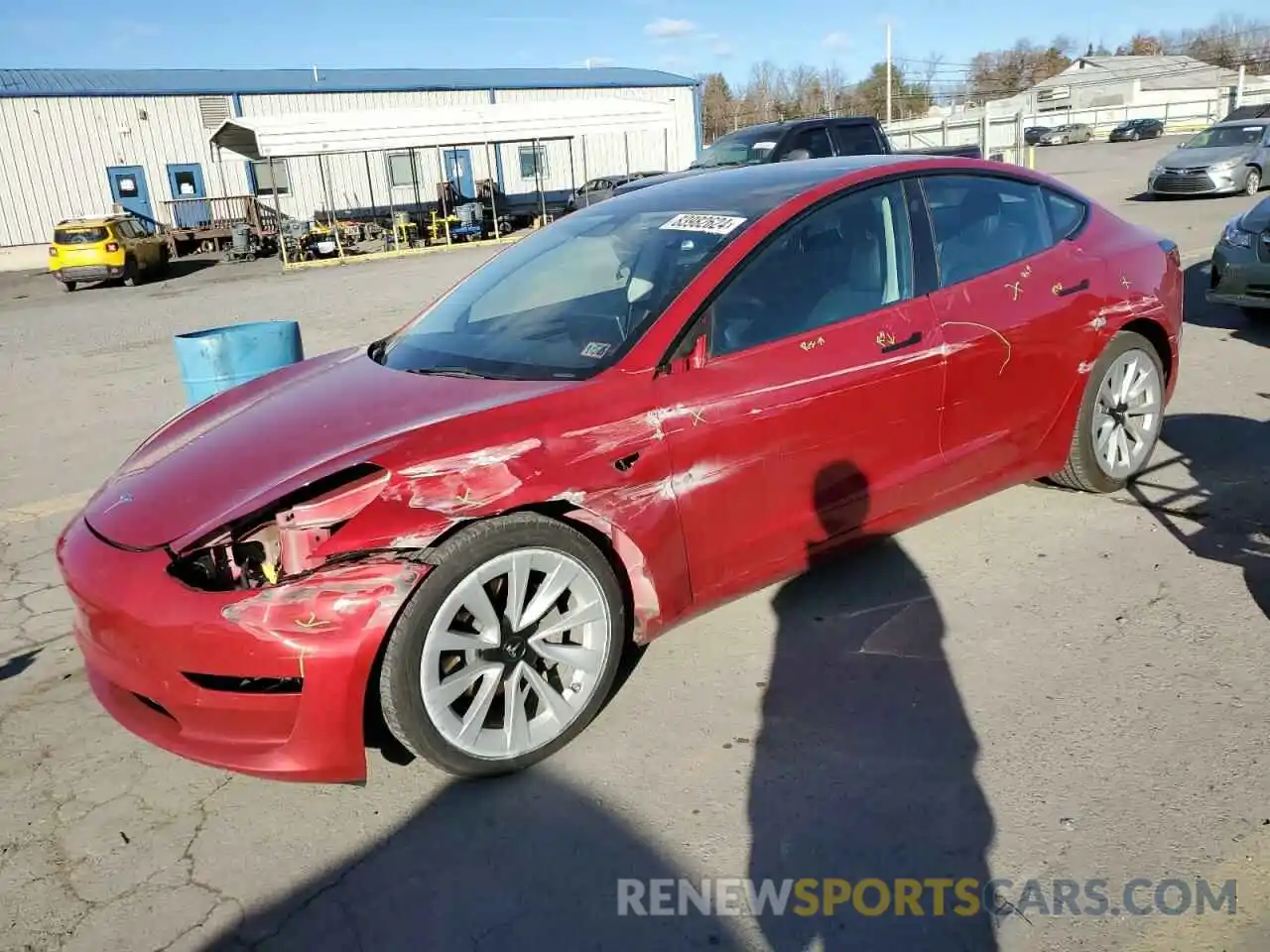 1 Photograph of a damaged car 5YJ3E1EB7PF461397 TESLA MODEL 3 2023