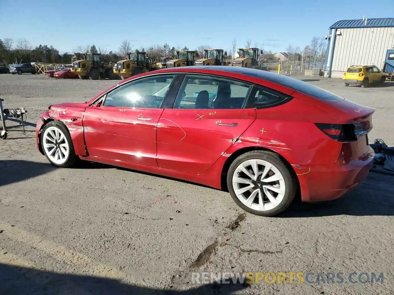 2 Photograph of a damaged car 5YJ3E1EB7PF461397 TESLA MODEL 3 2023